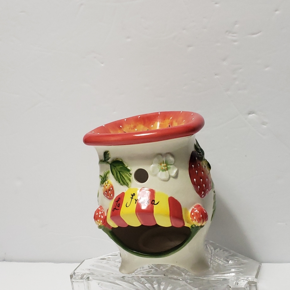 Vintage 2004 BLUE SKY J. Mc Call **La Fresa** Candle Wax Burner Tart Melt